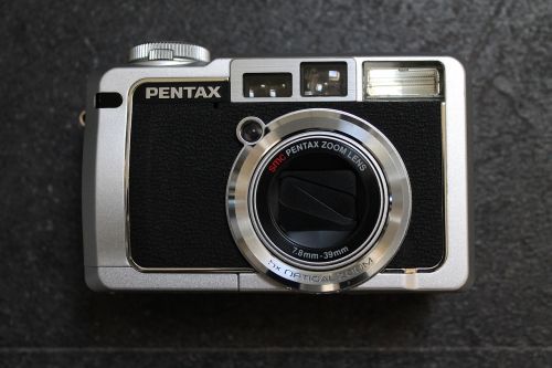 Fotoaparatas, Pentax, Objektyvas, Skaitmeninis, Fotografija, Retro, Senas
