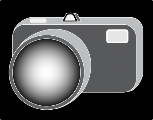 Fotoaparatas, Skaitmeninis, Nešiojamas, Fotografija, Nuotrauka, Objektyvas, Optinis, Digicam, Nemokama Vektorinė Grafika