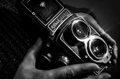 Fotoaparatas, Fotografija, Vintage, Įranga, Rollei, Dvyniai, Retro, Klasikinis, Nuotrauka, Fotografas, Rolleicord, Objektyvas, Rankos