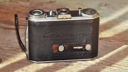 Fotoaparatas, Fotografija, Medinis Stalas, Senas, Senovinis, Vintage, Retro Išvaizda