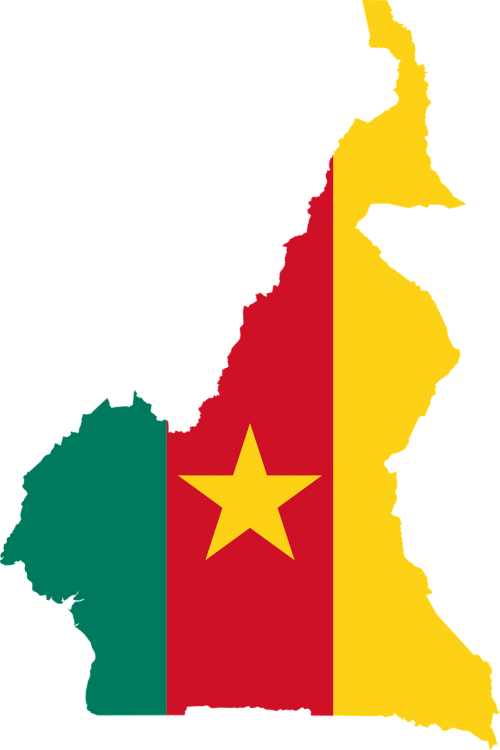 Cameroon, Vėliava, Žemėlapis, Geografija, Kontūrai, Afrika, Šalis, Tauta, Sienos, Svg, Figūra, Nemokama Vektorinė Grafika