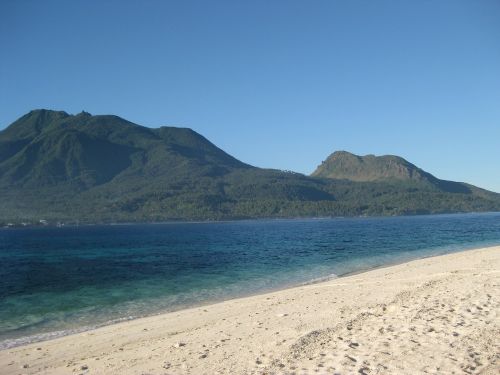 Camiguin, Filipinai, Papludimys, Salos, Balto Smėlio Paplūdimys 