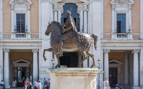 Marcus Aurelius, Roma, Statula, Arklys, Capitol Aikštė, Capitol Kalnas, Italy