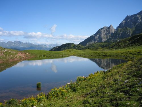 Campiglio, Kalnas, Ežeras, Kraštovaizdis, Vasara