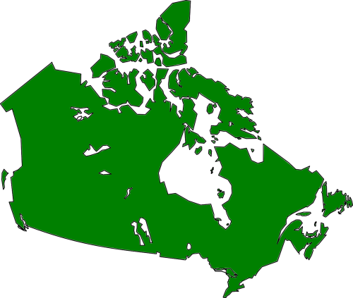 Kanada, Šalis, Politinis, Žemėlapis, Geografija, Valstybė, Nemokama Vektorinė Grafika