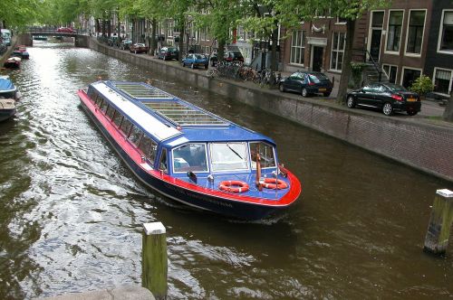 Kanalas, Vanduo, Kanalas, Amsterdamas, Holland, Nyderlandai, Miestas, Laivas, Boot