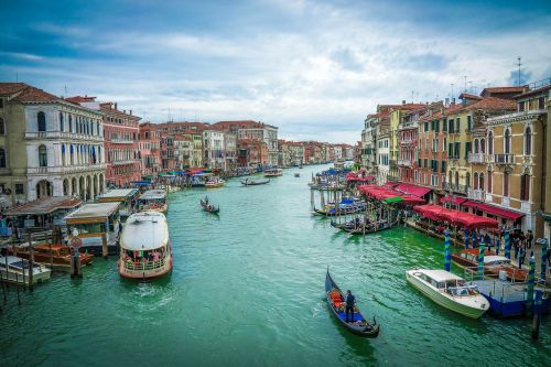 Kanalo Grande, Venecija, Kranto, Italy, Kanalas, Vanduo, Namai, Valtys, Romantika, Romantiškas, Pastatai, Struktūros, Architektūra, Gondola