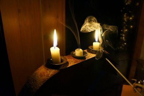 Žvakė, Liepsna, Dūmai, Naktis