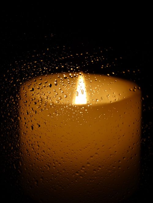 Žvakė, Žvakių Šviesa, Lichtspiel, Lašas Vandens