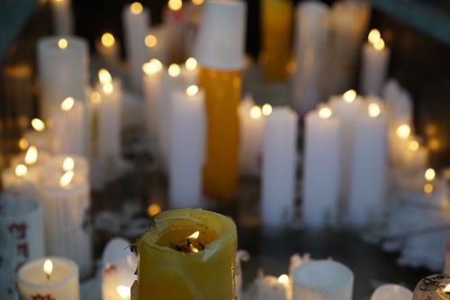 Žvakė, Žvakių Šviesa, Budizmas, Malda