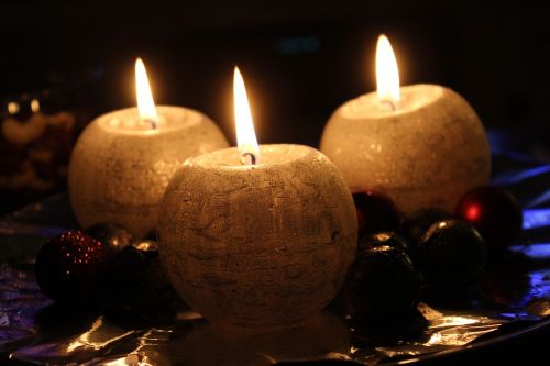 Žvakė, Liepsna, Kalėdų Puošimas, Atmosfera