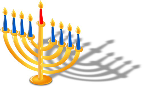 Žvakidė, Žvakidė, Žvakidės Laikiklis, Hanuka, Hanukkah, Jėzus, Judaizmas, Šviesa, Religija, Nemokama Vektorinė Grafika