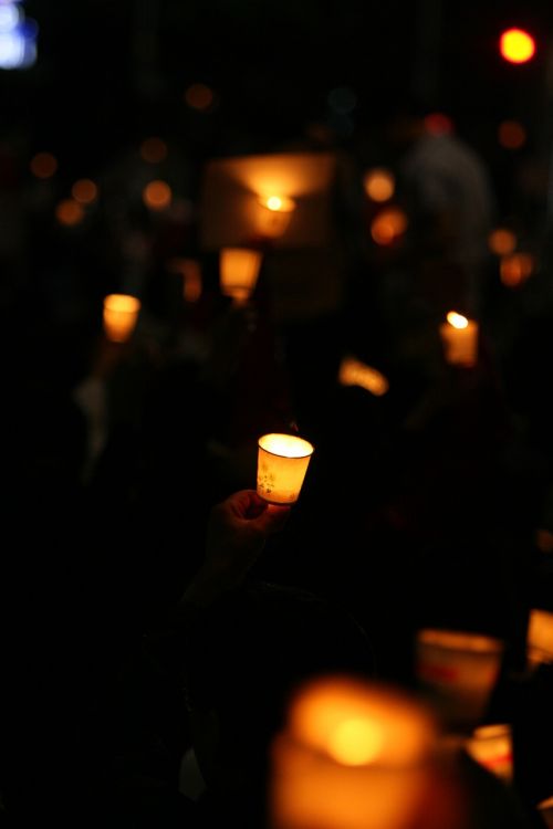 Žvakių Šviesa, Korėja, Cheonggye Aikštė, Sielvartas, Žvakė, Šviesa, Atmintis