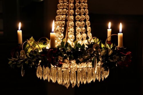Žvakių Šviesa, Kristalų Šviestuvas, Kalėdos