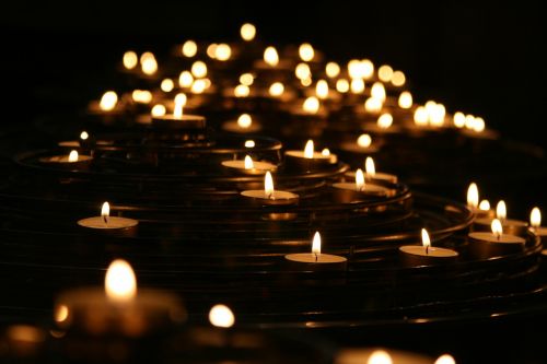 Žvakidės, Žvakės, Tamsi, Liepsnos, Apšviestas, Šviesa