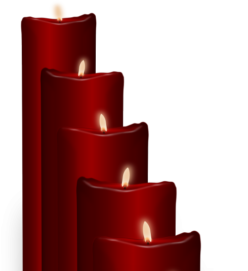 Žvakės, Vaškinė Žvakė, Raudona, Kalėdos, Apdaila, Liepsna, Deginimas, Nemokama Vektorinė Grafika