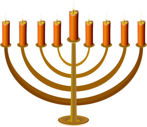 Žvakės, Žvakidė, Žvakidė, Žvakidė, Hanukkah, Jėzus, Religija, Nemokama Vektorinė Grafika