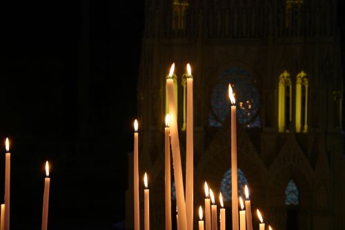 Žvakės, Tikėjimas, Reimso Katedra, Religija, Malda, Šviesa, Architektūra, Garbinimas