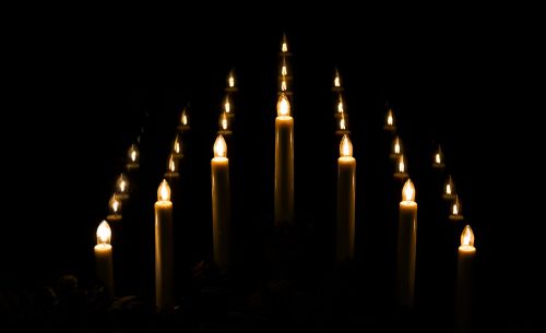 Žvakės, Ornamentas, Kalėdos, Elektrinės Žvakės, Atspindys, Tamsa