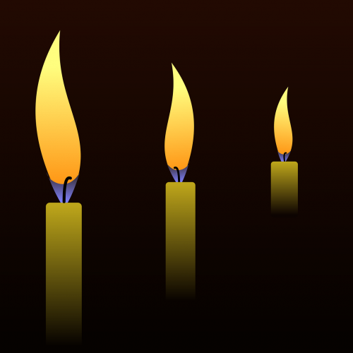 Žvakės, Tamsi, Liepsna, Naktis, Šiltas, Nemokama Vektorinė Grafika