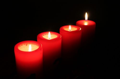 Žvakės, Šviesa, Adventas, Kalėdų Žiburiai, Tamsa