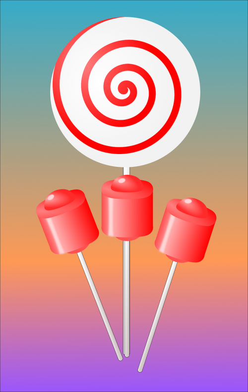 Saldainiai, Lollipops, Siurbliai, Nemokama Vektorinė Grafika