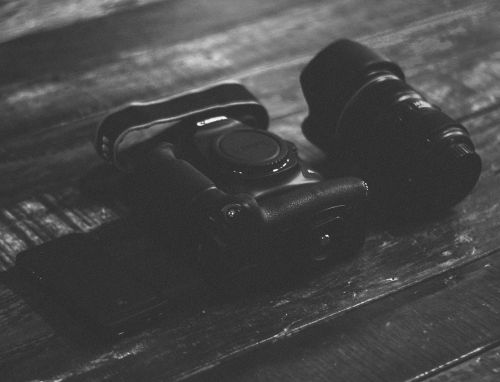 Kanonas, Fotoaparatas, Objektyvas, Fotografija, Juoda Ir Balta