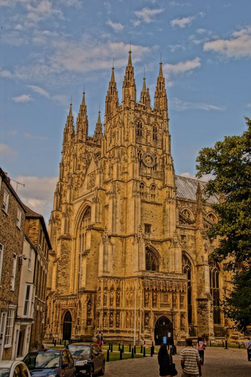Canterbury, Katedra, Anglija, Uk, Kent, Architektūra, Senovės, Retro, Religija