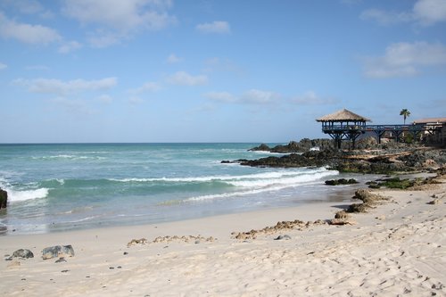 Kapverden,  Boa Vista,  Hotel Marine Beach Resort,  Šiaurės Atlanto,  Surf,  Papludimys,  Atostogos,  Vakarų Afrika