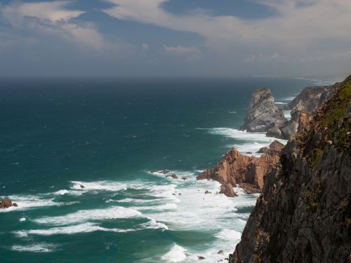 Cape Roca, Portugal, Akmenys, Vandenynas, Švyturys, Viršūnė, Jūra, Kranto, Uolos, Turizmas
