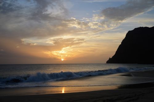 Cape Verde Salos, Twilight, Papludimys, Jūra, Vakaro Saulė