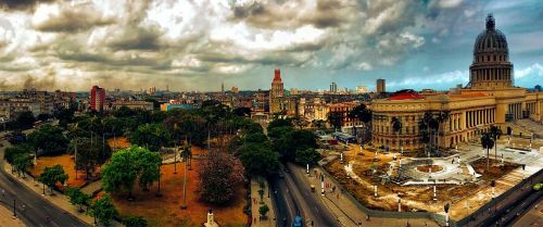Capitol, Havana, Architektūra, Dangus, Miesto, Kraštovaizdis