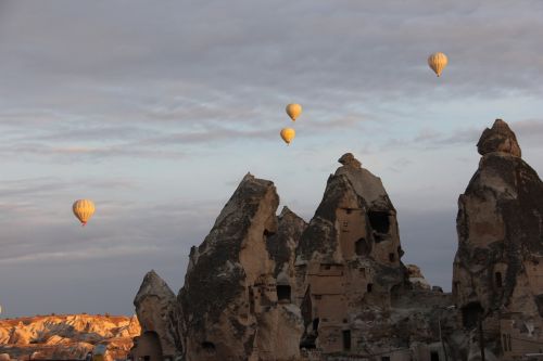 Cappadocia, Turkija, Panoraminiai Vaizdai, Gamta, Kraštovaizdis, Rutulys, Kelionė
