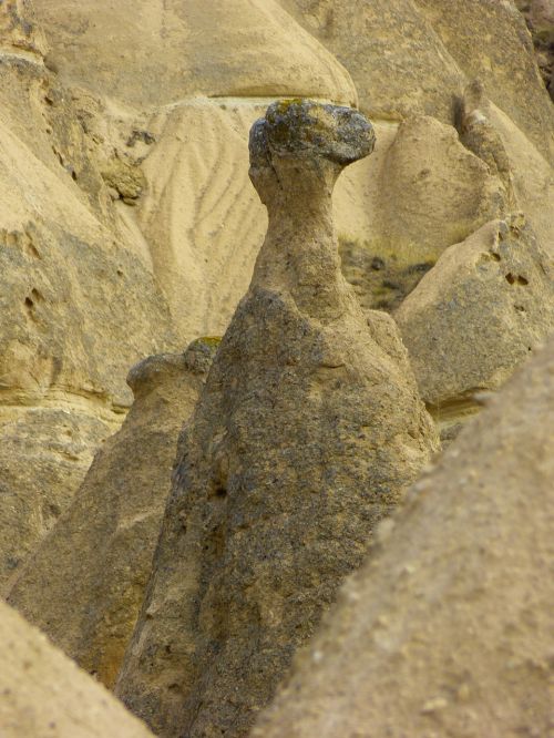 Cappadocia, Tufa, Uolienos Formacijos, Dinozauras, Turkija, Kraštovaizdis, Rokas