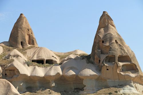 Cappadocia,  Turkija,  Kelionė,  Gorema,  Fėjų Dūmtraukis,  Mūrinis Namas,  Fėjų Bokštai