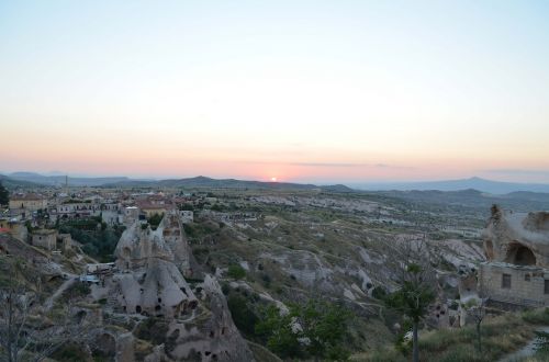 Cappadocia, Saulėlydis, Nevsehir, Turkija