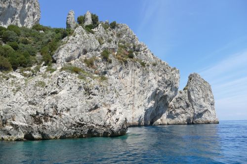 Capri, Italy, Viduržemio Jūros, Kranto, Sala, Gamta, Uolos, Šventė, Rokas, Panorama, Kraštovaizdis, Turizmas