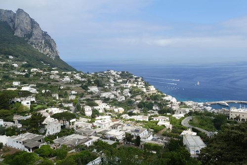 Capri,  Italija,  Pakrantės,  Viduržemio Jūros,  Sala,  Atostogos,  Pobūdį,  Rokas,  Panorama,  Kraštovaizdis,  Turizmas,  Pietų Italija,  Jūra