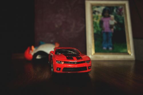 Automobilis, Raudona, Ferrari, Miniatiūrinė, Fotoaparatas, Nikon