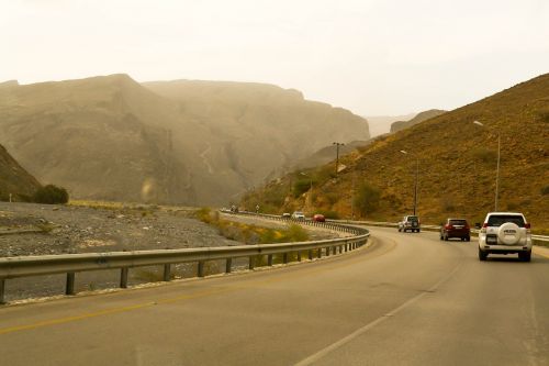 Automobilis, Gatvė, Kelionė, Oman, Nizwa, Jebel Akhdar