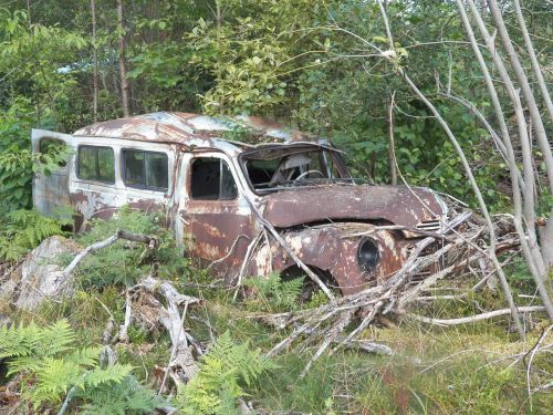 Automobilis, Šiukšlių, Rūdys, Pažeista, Senas, Automobilis, Paliktas, Rusvas