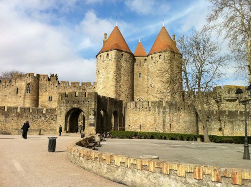 Carcassonne,  Pilis,  France,  Orientyras,  Viduramžių,  Turizmas,  Senovės,  Pilis,  Europa,  Istorija,  Žinomas,  Senas,  Paveldas,  Tvirtovė,  Fortifikacija,  Lauke