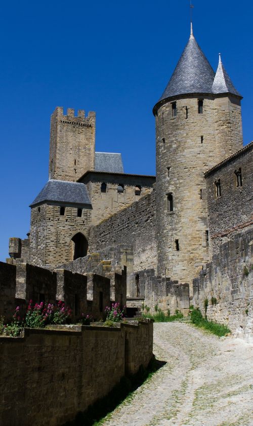 Carcassonne, France, Pilis, Ramus, Viduramžių, Viduramžių Scenos, Tvirtovė, Istorija, Pasaka, Senas, Praeitis, Torres