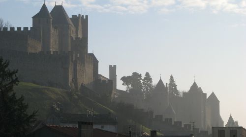 Carcassonne, Pilis, France, Viduramžių