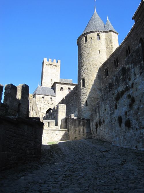 Carcassonne, Pilis, Forte, Viduramžių Pilis, Viduramžių, Važiuoklės, France