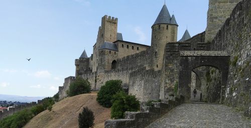 Carcassonne, France, Viduramžių Miestas, Važiuoklės, Pierre, Porte Daude