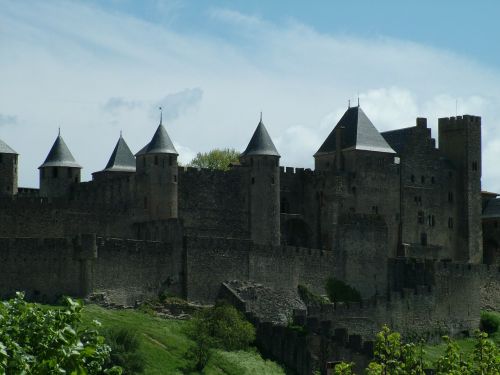 Carcassonne, Pilis, Tvirtovė, France, Senas, Istorinis, Architektūra, Viduramžių