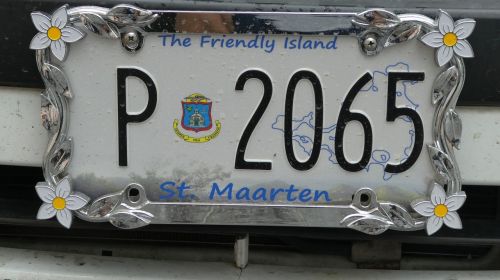 Karibai, Philipsburg, St Maarten, Automatinis, Automobilio Numerio Ženklai, Kraftfahrzeugkennzeichen, Valstybinis Numeris, Numerio Numeris