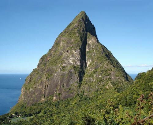 Karibų Sala, Petit Piton, St Lucia, Saint Lucia, Kalnas, Kalnų Viršūnė, Dvyniai Pitonai