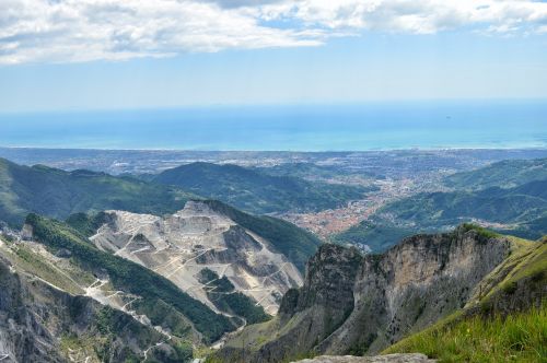 Carrara, Urvas, Marmuras, Toskana, Alpės, Apuane, Italy